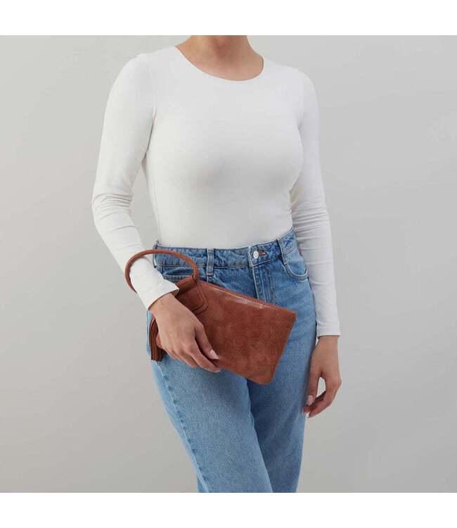 HOBO Sable Wristlet Burnished Saddle
