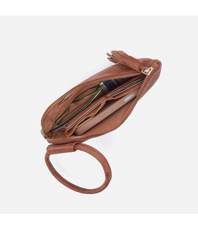 HOBO Sable Wristlet Burnished Saddle