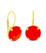 TOVA Caitlin Small Round Earrings in Candy Crush