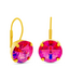 TOVA Caitlin Small Round Earrings in Candy Crush