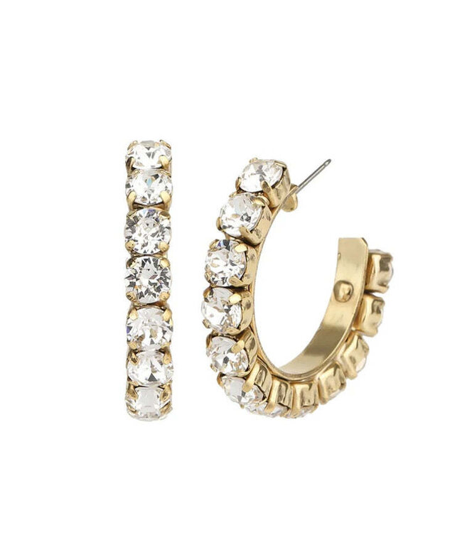 TOVA Jubilee Hoop Earrings in Clear