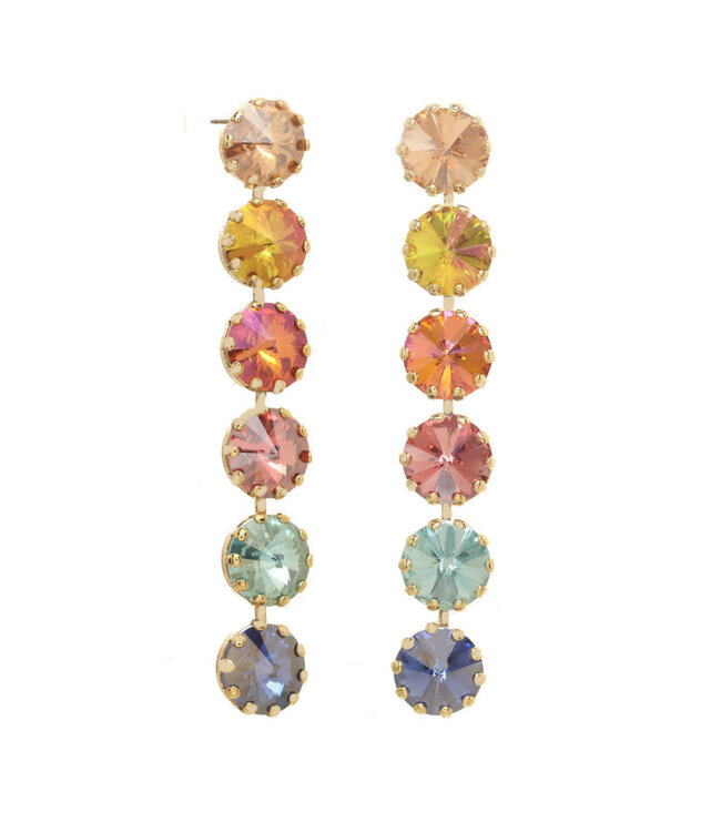 TOVA Lilibet Earrings Single in Watermelon Mix