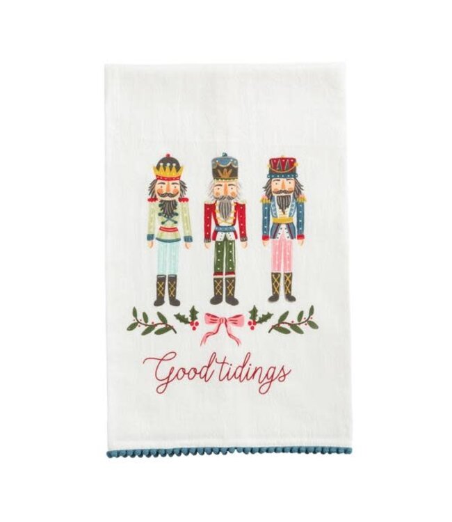 Christmas Pom Trim Towels