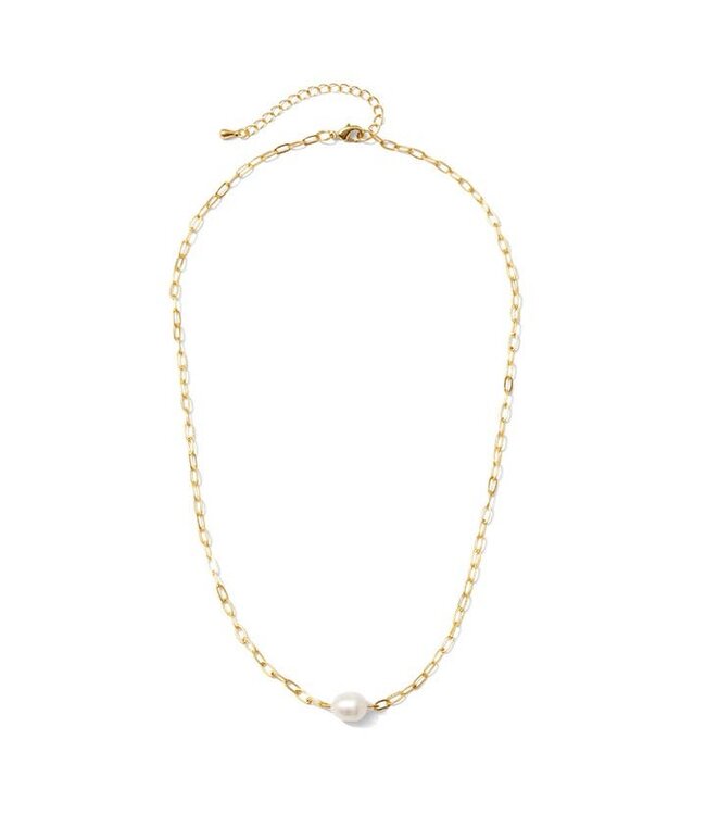 Pearl on Delicate Link Chain