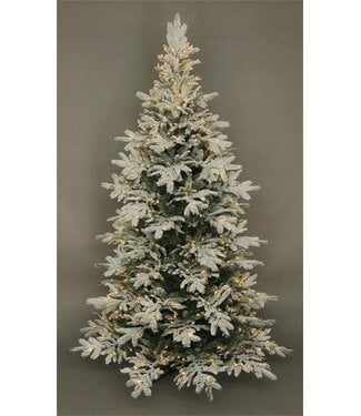 Rebecca Flocked Noble Fir Tree, 9'X 67"W