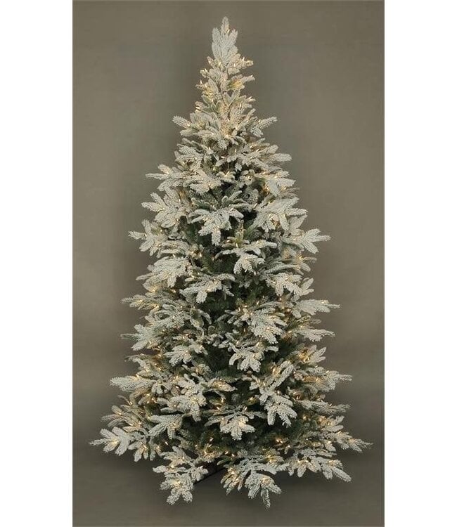 Rebecca Flocked Noble Fir Tree, 9'X 67"W