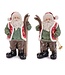 9.75" Resin Santa with Skis - Set of 2