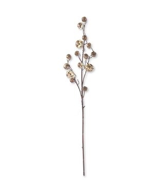 30" Antique Gold Bell Branch