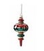 Red Gold & Green Glass Finial Ornaments