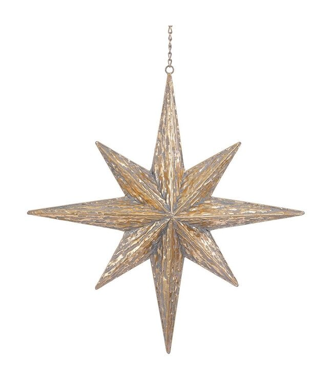20.5" Star of Bethlehem Ornament Gold