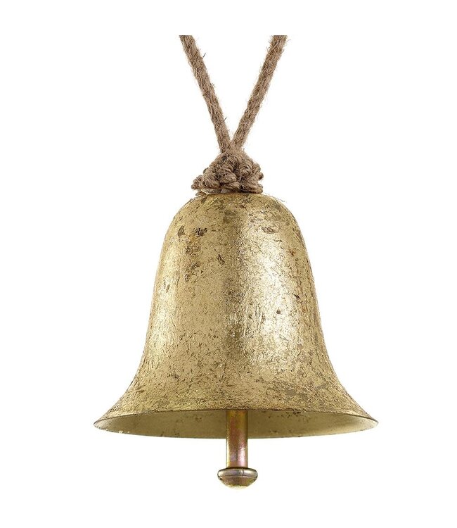 3" Bell Ornament Gold Antique