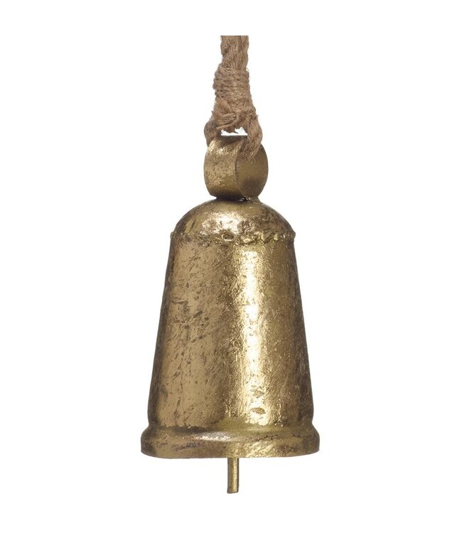 4.5" Bell Ornament Gold Antique