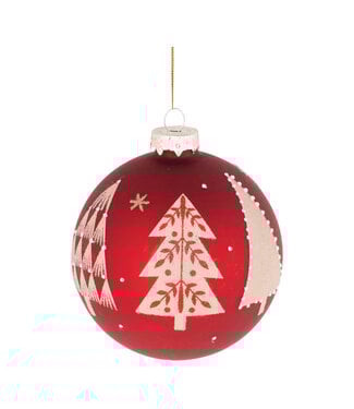 4" Ball Ornament Glass