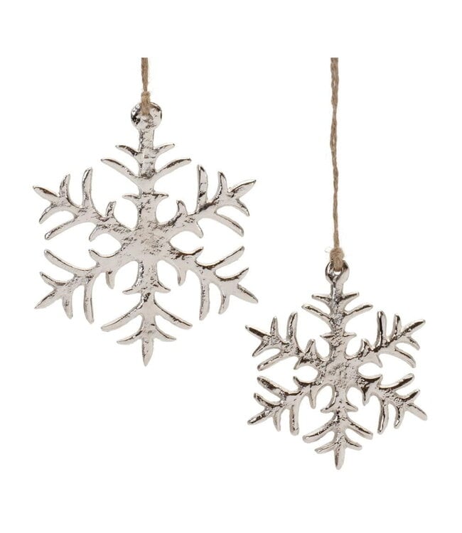 Snowflake Ornament Set of 2, Sold as Set