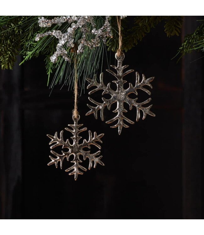 Snowflake Ornament Set of 2, Sold as Set