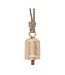 3.5" Bell Ornament Iron/Jute