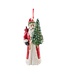 4.5" Santa With Cardinal Ornament-sold individually