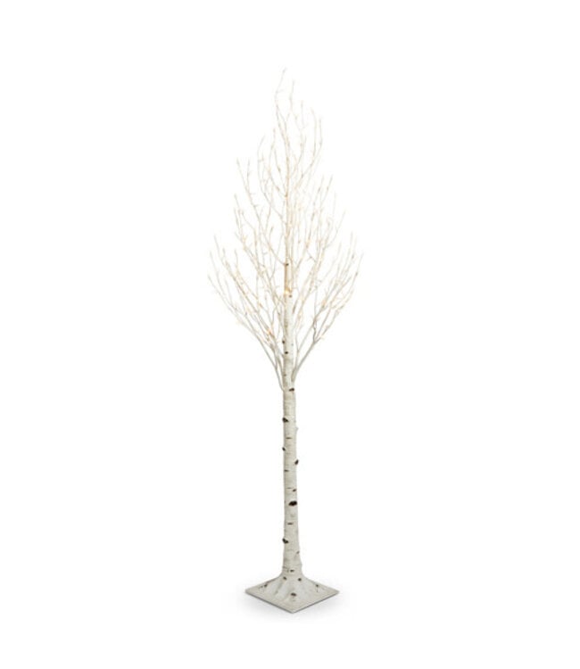 7' Lighted Birch Tree