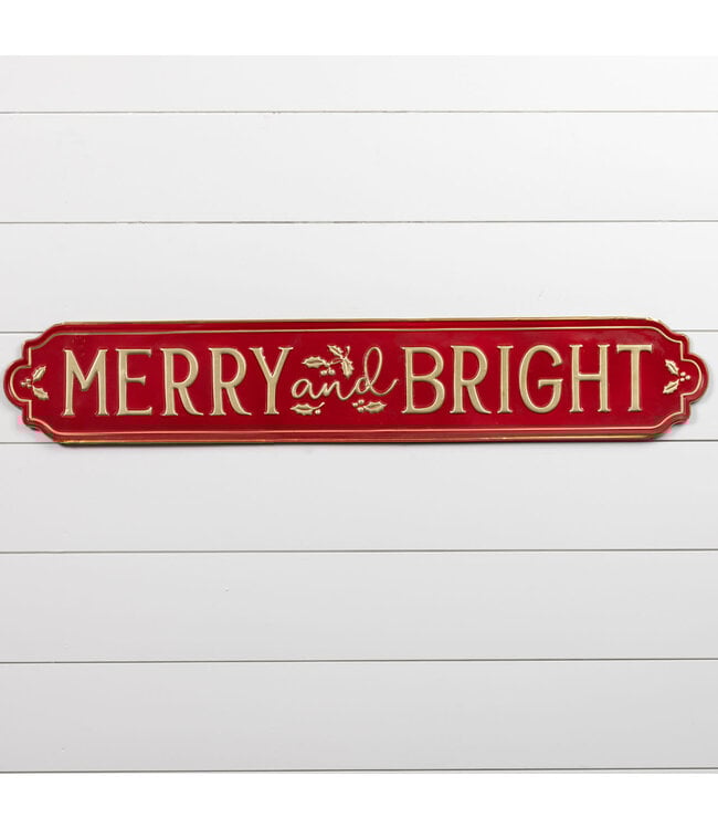 42.75" Merry & Bright Plaque