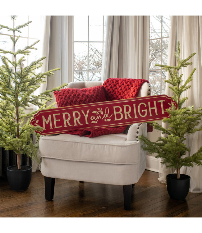 42.75" Merry & Bright Plaque