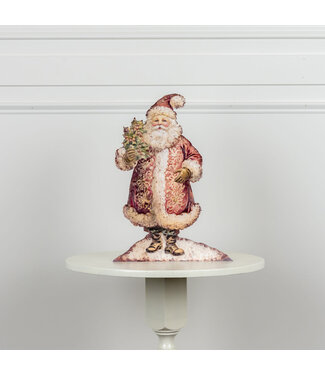 18" Santa with Holly Metal Dummy Board
