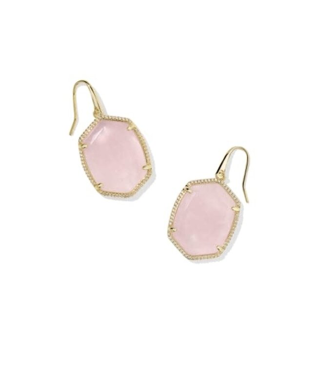 KENDRA SCOTT Daphne Pave Frame Drop Earrings