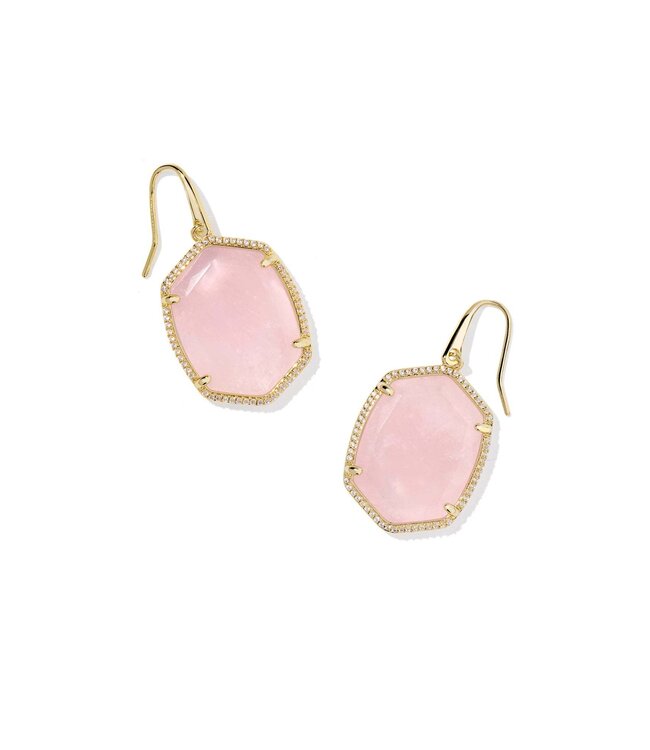 KENDRA SCOTT Daphne Pave Frame Drop Earrings