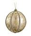 Diamond Trim Ball Ornament Gold
