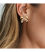 Large Pave Bow Stud Earrings