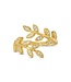 Pave Adjustable Leaf Ring
