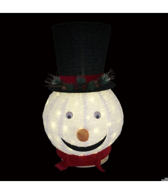 39" Moving 100 LED WW Snowman Head