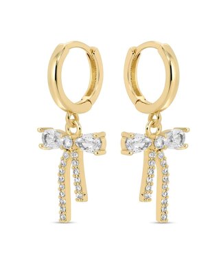 The Sweetest CZ Bow Huggies