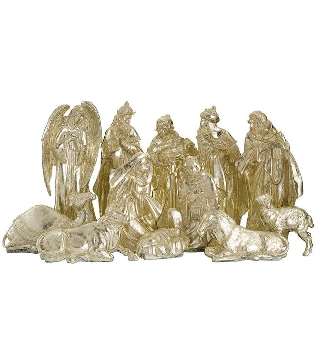 3.5"-19" Nativity Set Gold