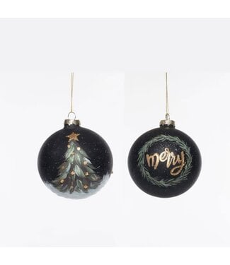 Glass Ornament with Hand Painting