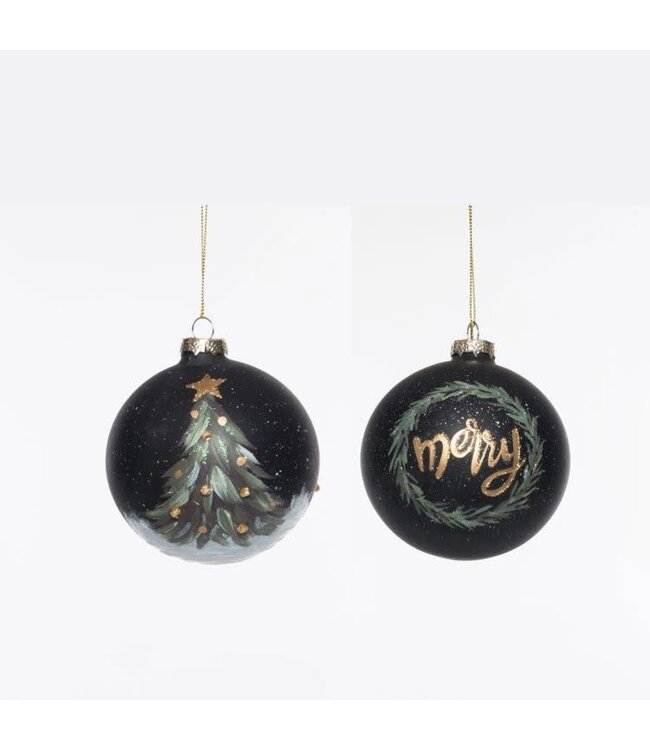 Glass Ornament with Hand Painting