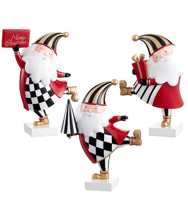 8" Santa Red White-sold individually