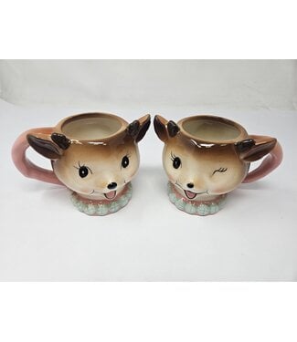 Dol Pink Vintage Reindeer Mug-sold individually