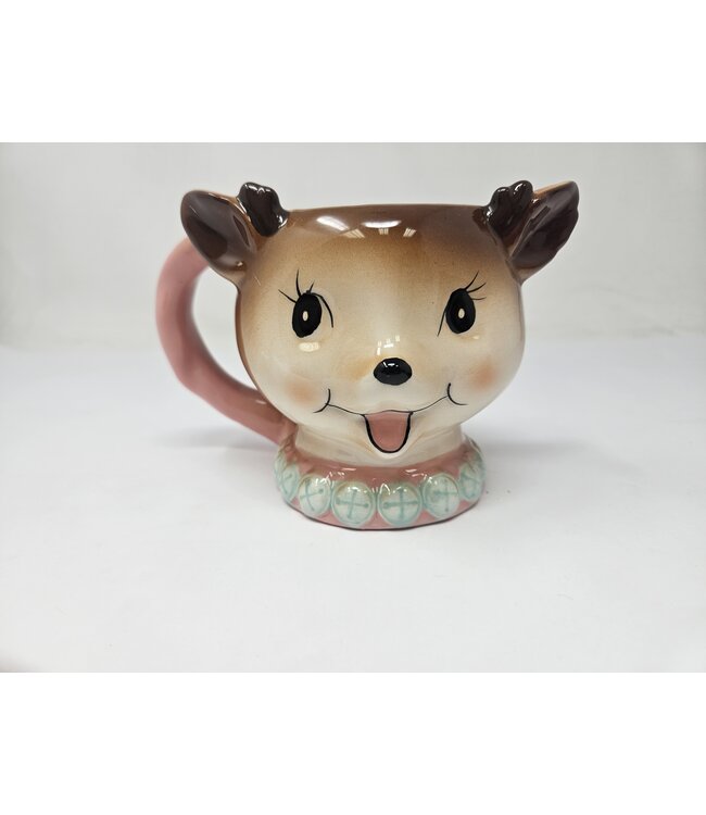 Dol Pink Vintage Reindeer Mug-sold individually