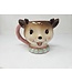 Dol Pink Vintage Reindeer Mug-sold individually