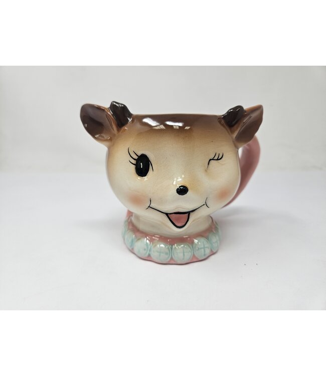 Dol Pink Vintage Reindeer Mug-sold individually