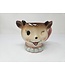 Dol Pink Vintage Reindeer Mug-sold individually