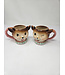 Dol Pink Vintage Reindeer Mug-sold individually