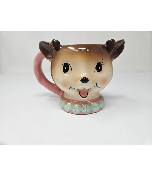 Dol Pink Vintage Reindeer Mug-sold individually