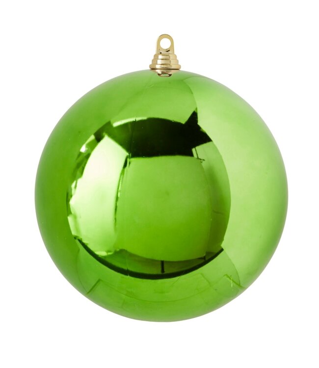 10" Shiny Light Green Ball Ornament
