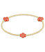 ENEWTON Signature Cross Gold Pattern 2MM Bead Bracelet