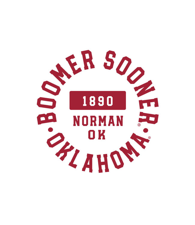 Oklahoma Athletic Circle Pillow + Piping