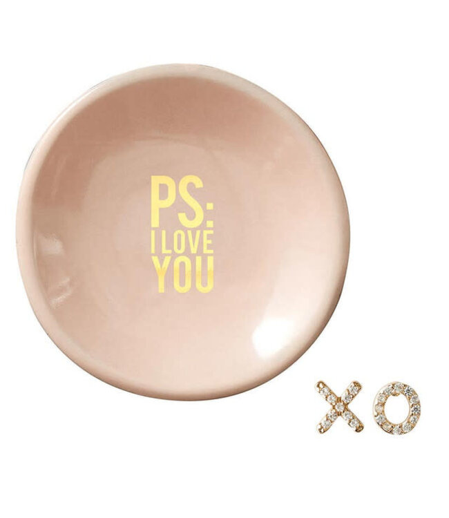 Ceramic Ring Dish & Earrings