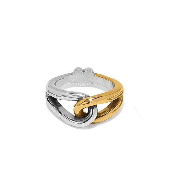 BRIGHTON Interlok Curve Two Tone Ring
