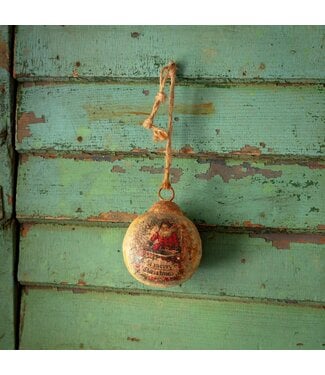 4" Metal Ball Ornament