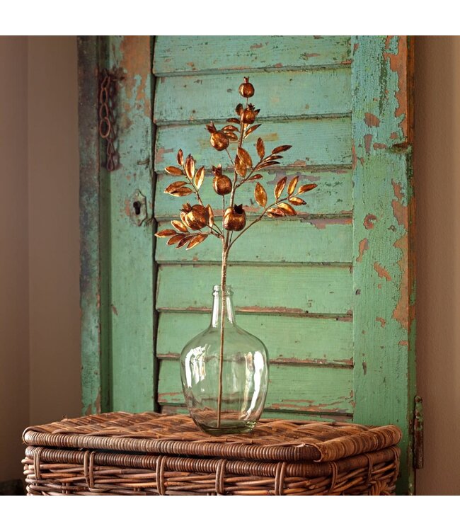 Antique Gold Metallic Pomegranate Stem